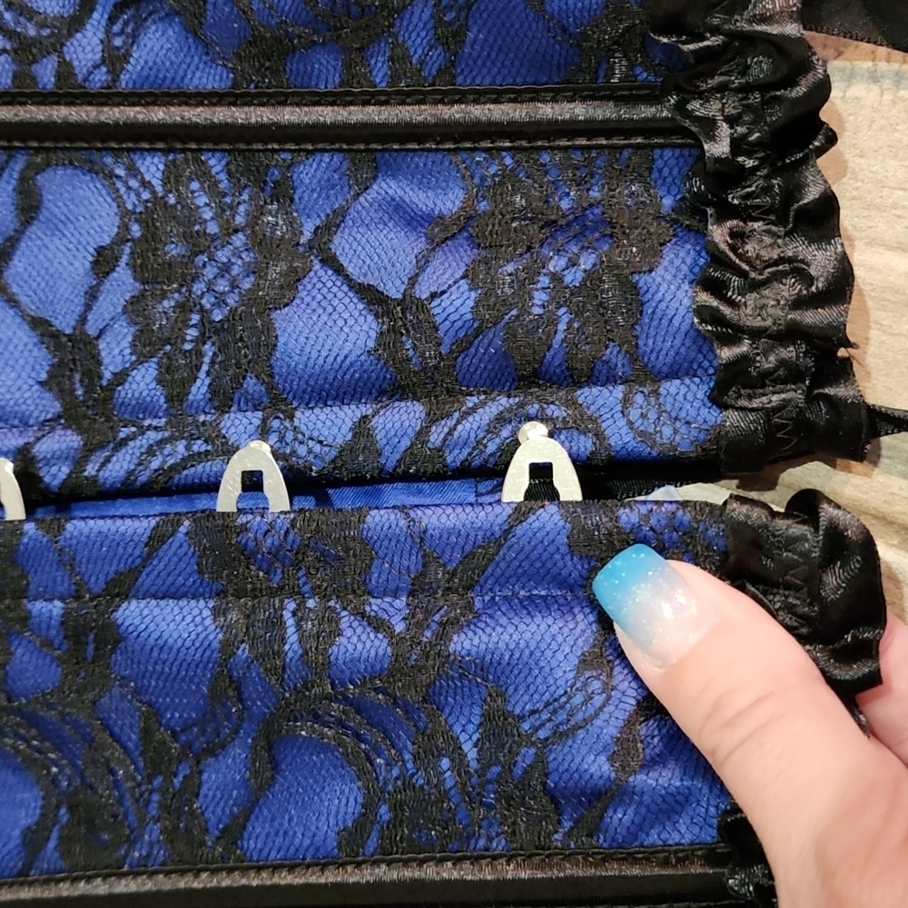 XL Blue Corset - Picture 2 of 4